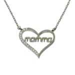 Necklace silver 925 with zircon