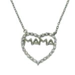 Necklace silver 925 with zircon