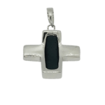 Pendant silver 925 with Caoutchouc